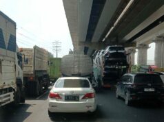 H-9 Lebaran, Tol Bekasi–Karawang Dipadati Truk Besar dan Kendaraan Logistik